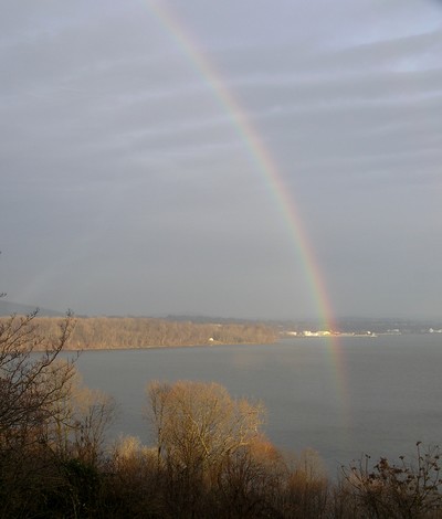 Morning Rainbow. Photo by Frank Ostrander.