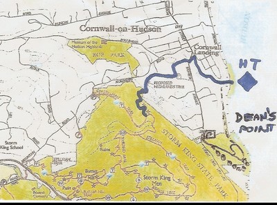 The new trail is highlighted in blue