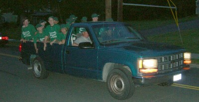 The boys junior team goes by