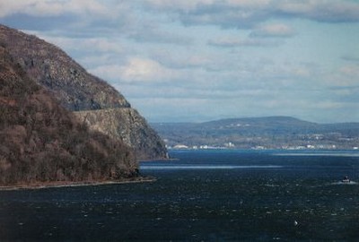 Telephoto shot of Crow's Nest and Storm King