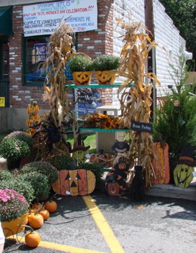 Pumpkins and mums-a hallmark of the Cornwall Fall Festival on Saturday.