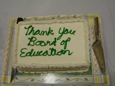 A congratulatory cake