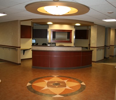 The nurses' station at the joint replacement center