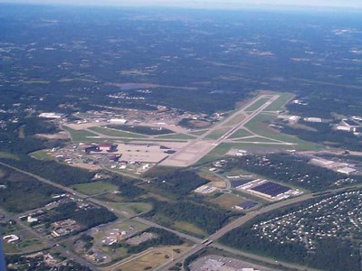 Aerial view of Stewart International Airport
