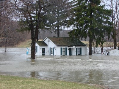 Last year, the same house was flooded.