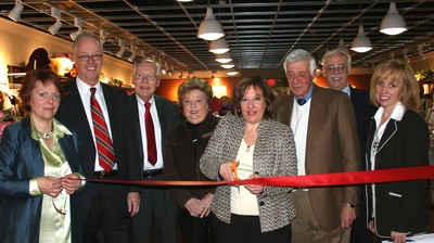 Pictured, l. to ri.: Irina Matriss (Auxiliary board member and New to You Boutique Chair), Allan E. Atzrott (SLCH President & CEO), John Smith Sr. (SLC Health System Foundation Chair), New Windsor Town Councilwoman Patricia Mullarkey, Joan DiTullo (Auxiliary President), George Green (New Windsor Town Supervisor), Eric Lundstrom (New Windsor Town Councilman and Sue Sullivan (SLCH Vice President, Development and Government Affairs.
