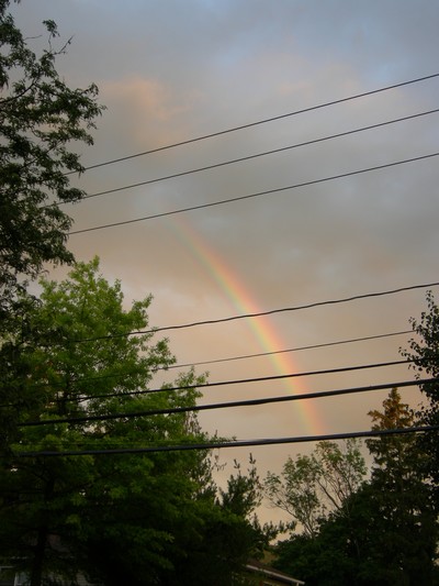 Rainbow to the south photo by Bob Langston.