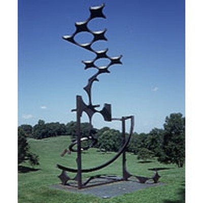 Sculpture by Isaac Witkin at Storm King Art Center.
