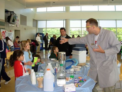 Children found out that science is fun at the fair.