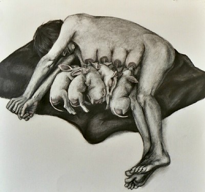 Jackie Skrzynski explores animals and motherhood.
