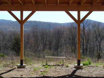 The view from the picnic pavilion at Angola Road Park.
