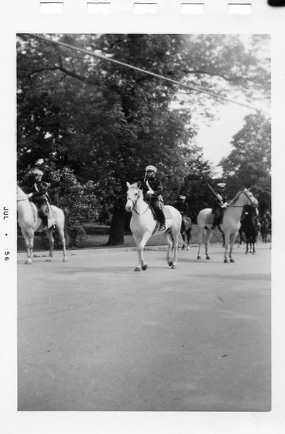 NYMA Cadets on horseback.