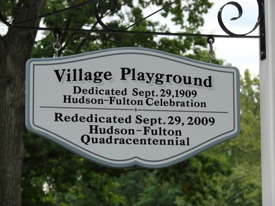 The new sign was unveiled at the dedication.