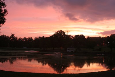 Sunrise at Ring's Pond.  Photo by Maureen Moore.