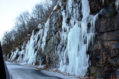 Ice on the Mountain.  Photo by Jonathan Dunaief.