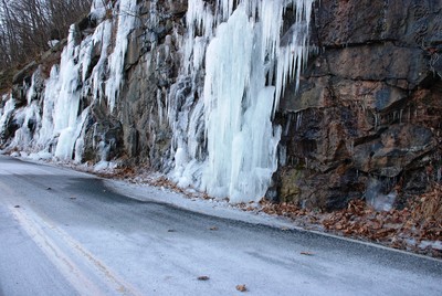 Ice on the Mountain.  Photo by Jonathan Dunaief.