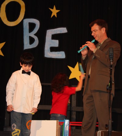 Principal Ken Schmidt had a role in this month's drama production at the school.