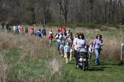 Happy hikers in the 2009 Hike-A-Thon.