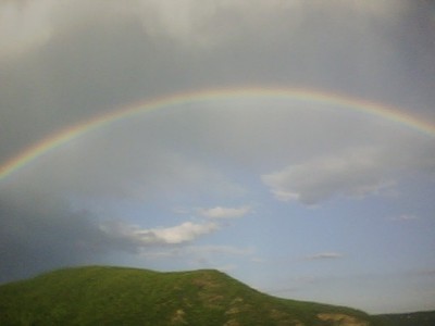 Rainbow Over Storm King Mountain.  Photo by Nina Swankie.