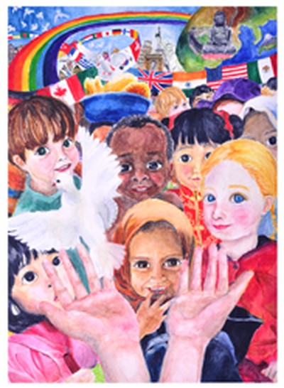 Coyne would like to see Cornwall students participate in the International Peace Poster competition.  Seen here is the 2010 winner.