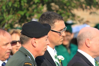 General Petraeus and Dr. Frank Sheboy, CCHS principal.