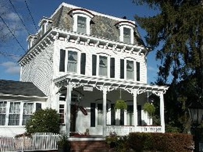 This mansard roof home is now a doctor's office