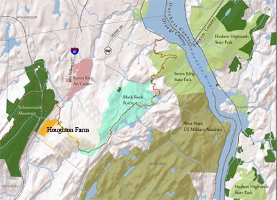 The orange area shows the newly-acquired land.