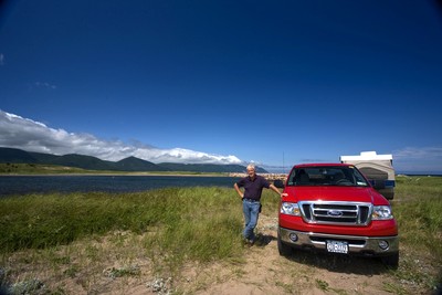 Tom Doyle on location in Nova Scotia.