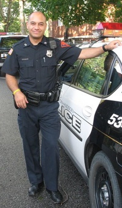 Officer Pena during his first week on the job as a full time officer in 2006.