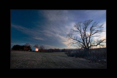White Barn at Dawn.  Photo by Tom Doyle.