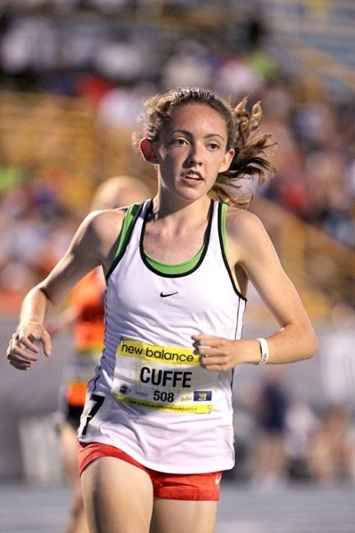 Aisling Cuffe in the two mile on Saturday.  Photo by Victah Sailer from IAFF.