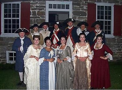 Step back in time with these historical figures at  Knox Headquarters.