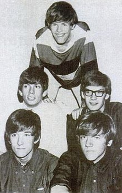Peter Noone, top, and the rest of the original Herman's Hermits in 1965.