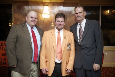 Matt Clancy, center, with SKFE Officers  Mike Trainor and Jeff Armitage in 2011.