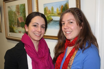 Rachel Scirbona (r) and Lauren Grace are planning to offer more food-related events to the Farmer's Market.
