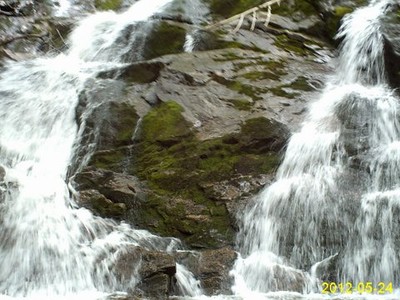 Photo by Jim Lennon. Old Mineral Springs Waterfall. May 2012