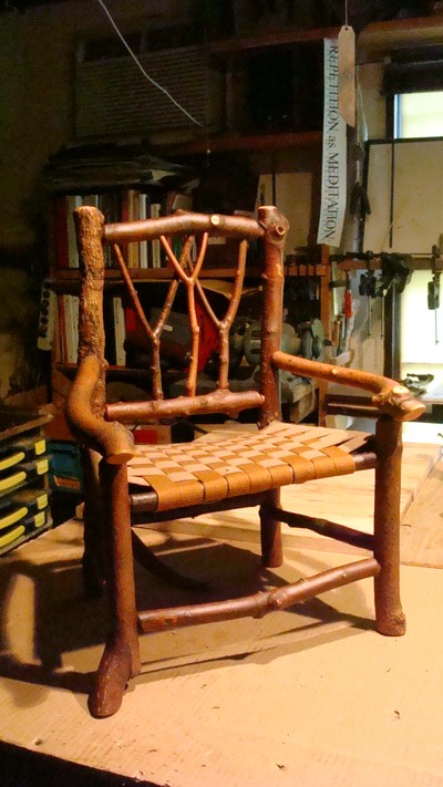 Rustic style chairs by Daniel Mack. Photos provided.