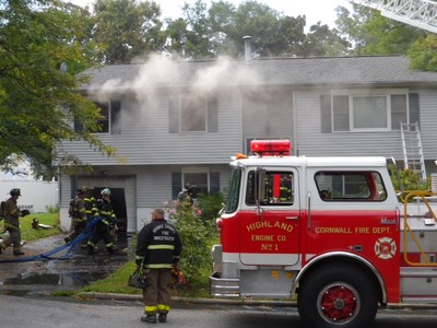 Photo by Jim Lennon. House Fire on Harold Ave.