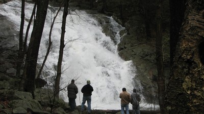 Local Residents at Waterfall by Liz Nealon