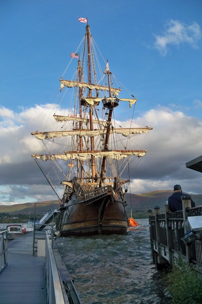 Photo by George Kane. El Galeon Andalucia docked in Newburgh, NY