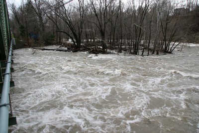Moodna during last year's flood. Photo by David Speck