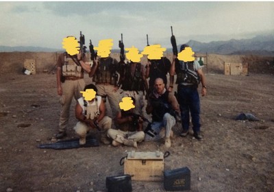 James A. Gagliano with U.S. Navy SEALs and U.S. Army Operational Detachment Alpha personnel in Khost, Afghanistan in 2003. 