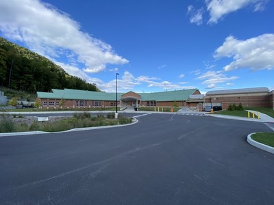 Front exterior of the new West Point Elementary School. Credit: Timothy Pillsworth, project engineer, New York District, U.S. Army Corps of Engineers.