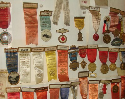 Scores of medals are on display