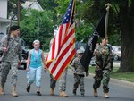 The American Legion Color Guard led the parade