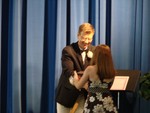 Principal Schmidt handed out certificates