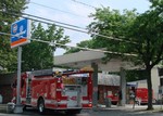 FIre trucks at the Cumberland Farms store