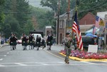 McLeods of Cornwall & color guard led the parade