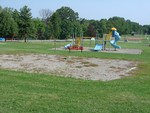 The new play set will fill the empty spot