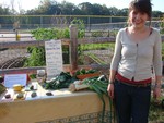 Anna Konvit, president of the organic garden club
